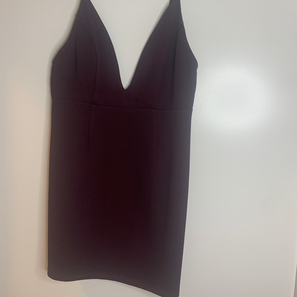 Maroon Mini Dress